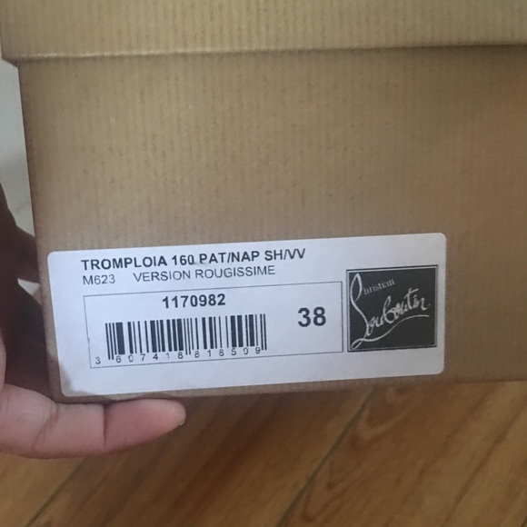 Christian Louboutin red and black wedge sandals - Picture 4 of 5